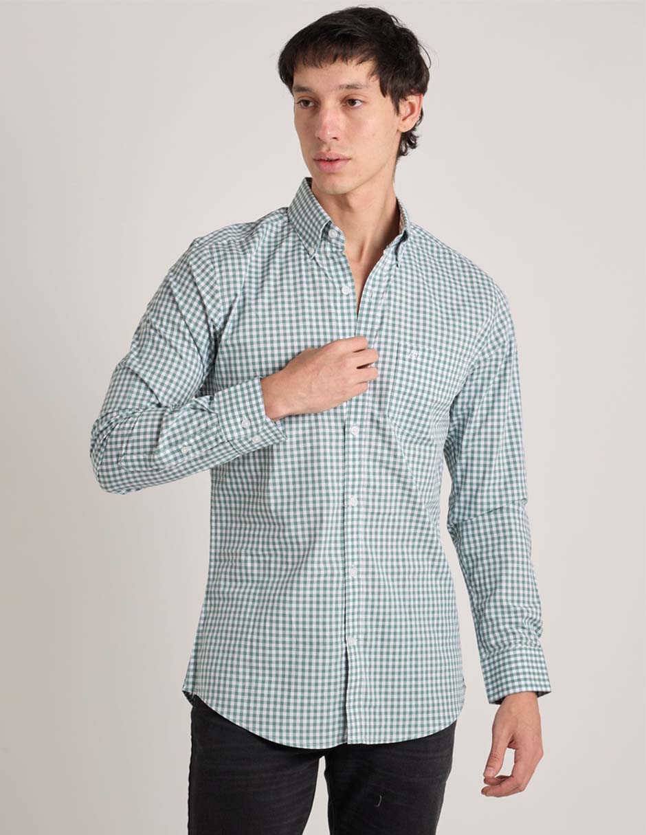 Camisa casual aéropostale de algodón manga larga para hombre