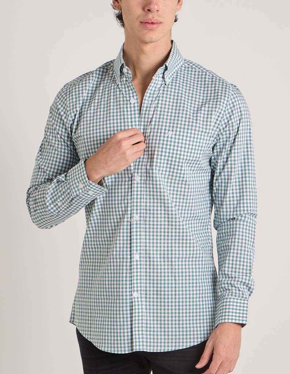 Camisa casual aéropostale de algodón manga larga para hombre