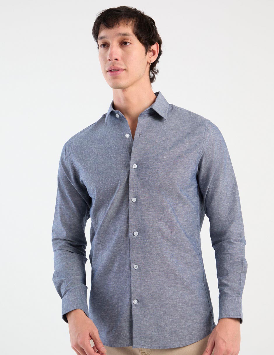 Camisa casual aéropostale de algodón manga larga para hombre
