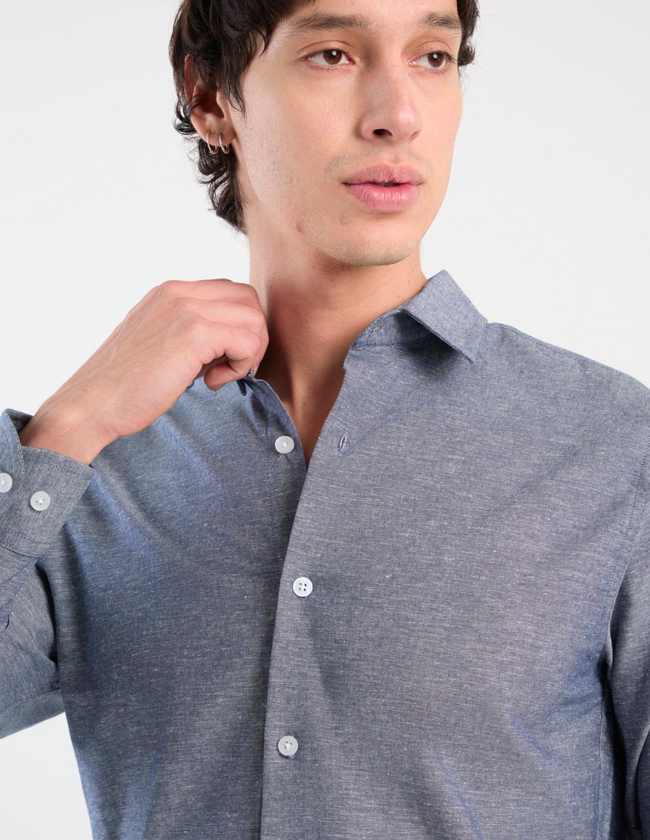 Camisa casual aéropostale de algodón manga larga para hombre