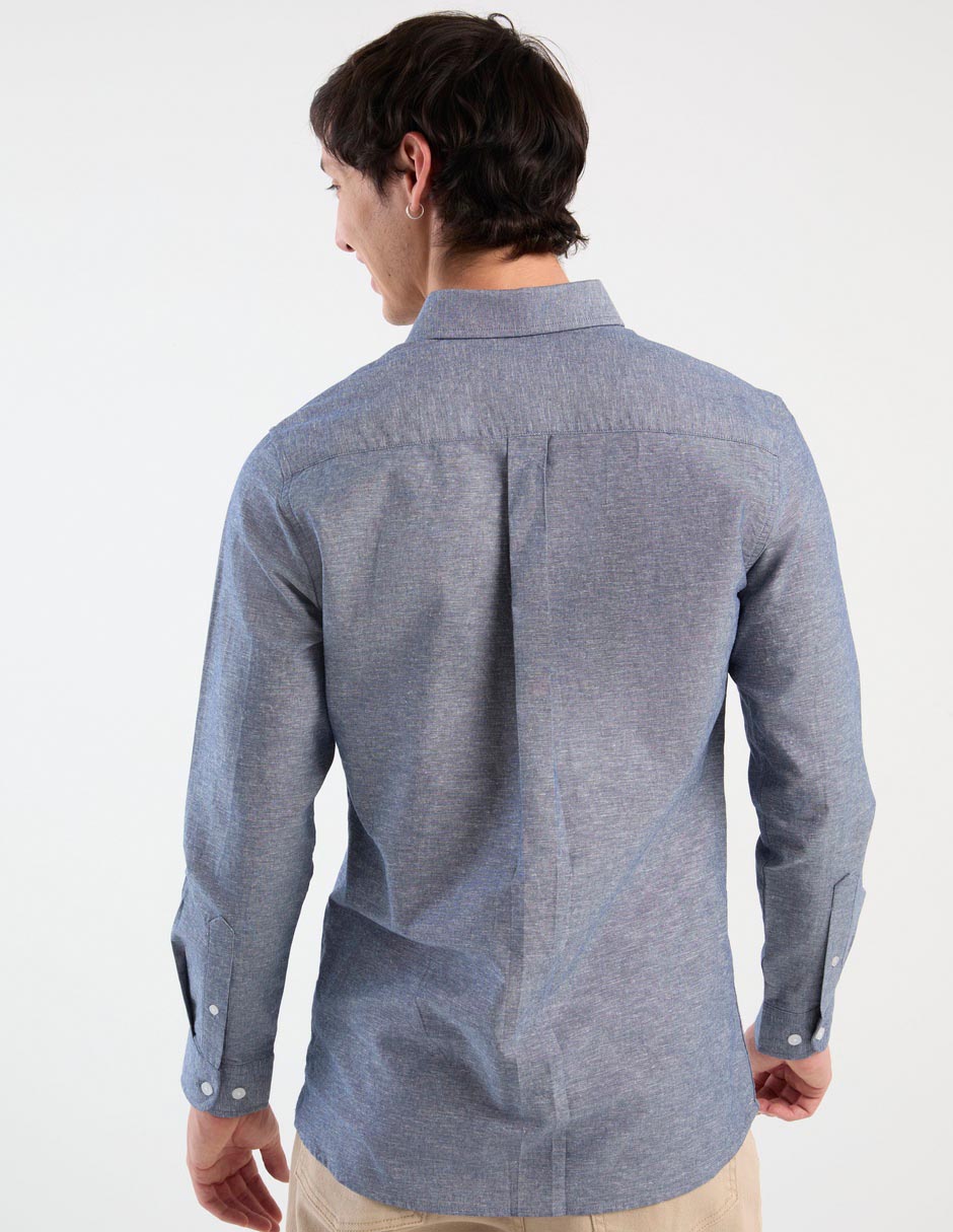 Camisa casual aéropostale de algodón manga larga para hombre