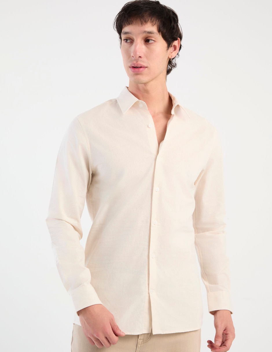 Camisa casual manga larga para hombre Camisa casual manga larga para hombre