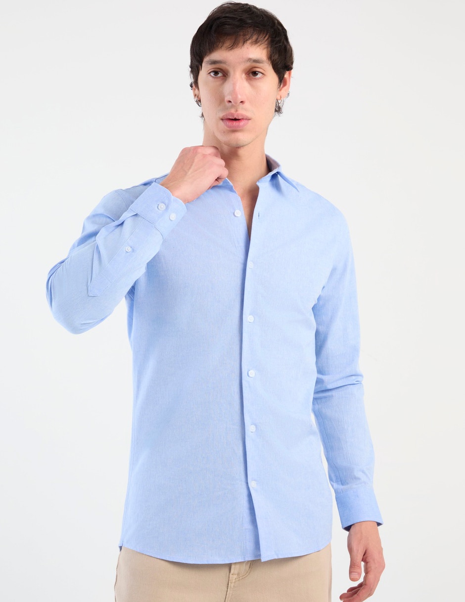 Camisa Aero de algodón manga larga para hombre
