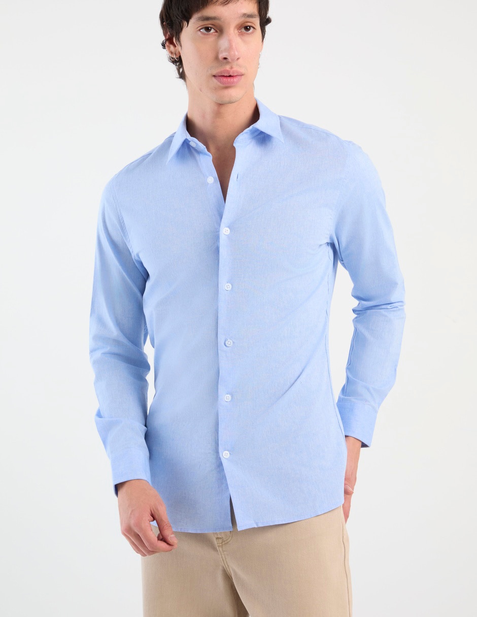 Camisa Aero de algodón manga larga para hombre