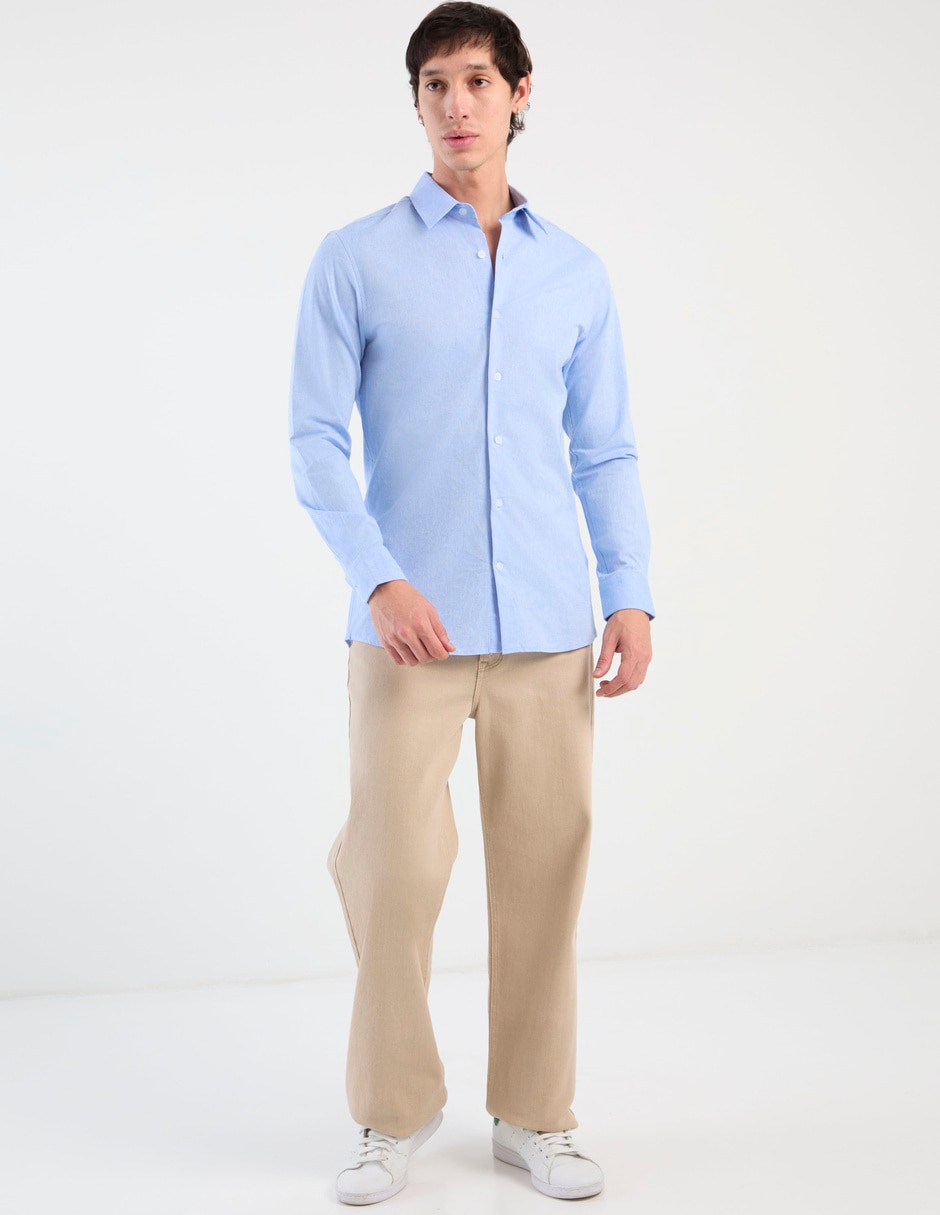 Camisa Aero de algodón manga larga para hombre