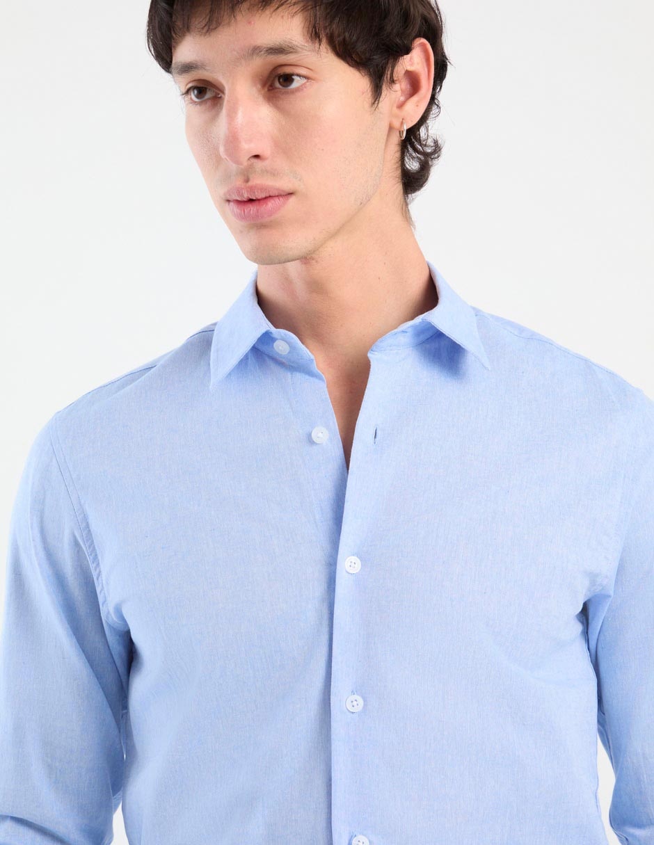 Camisa Aero de algodón manga larga para hombre