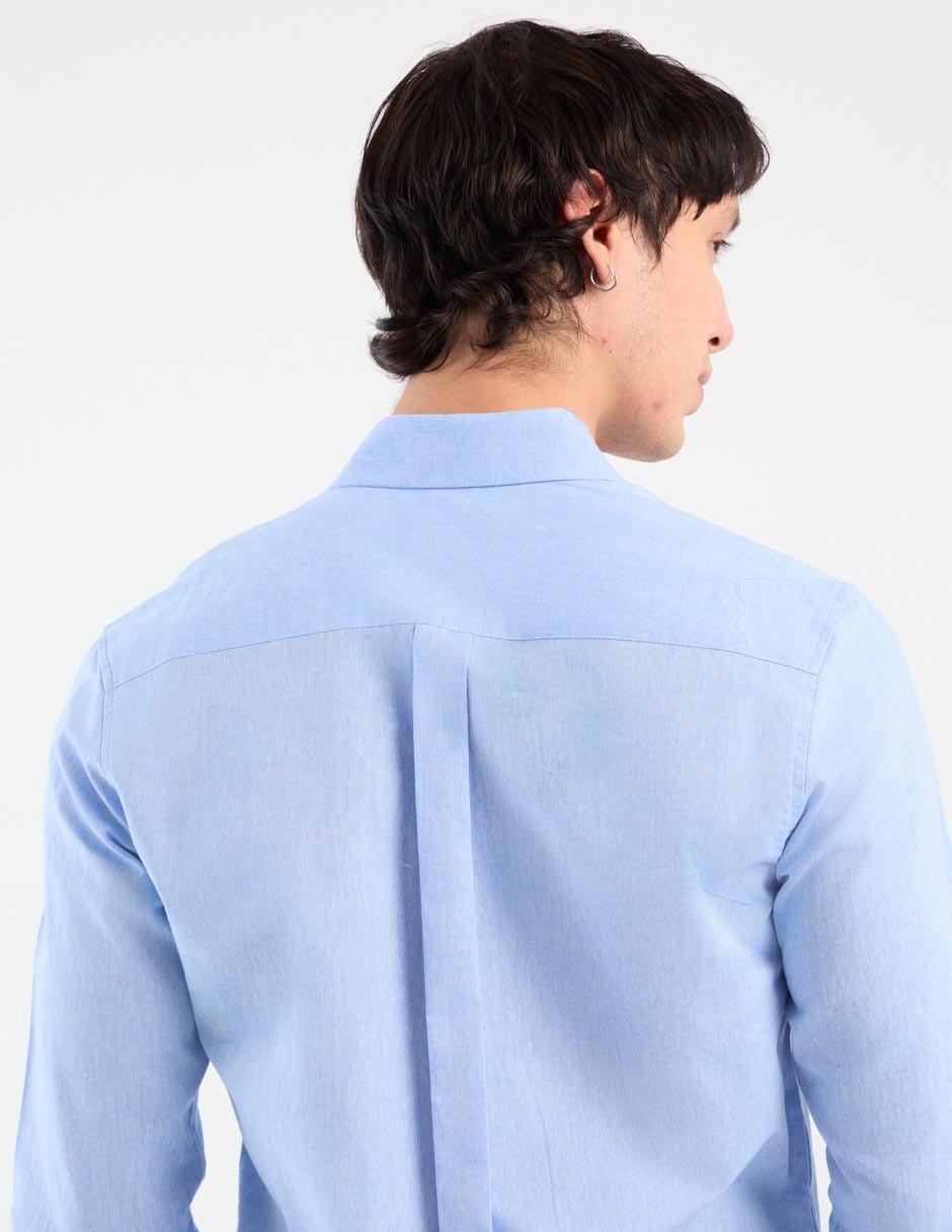 Camisa Aero de algodón manga larga para hombre
