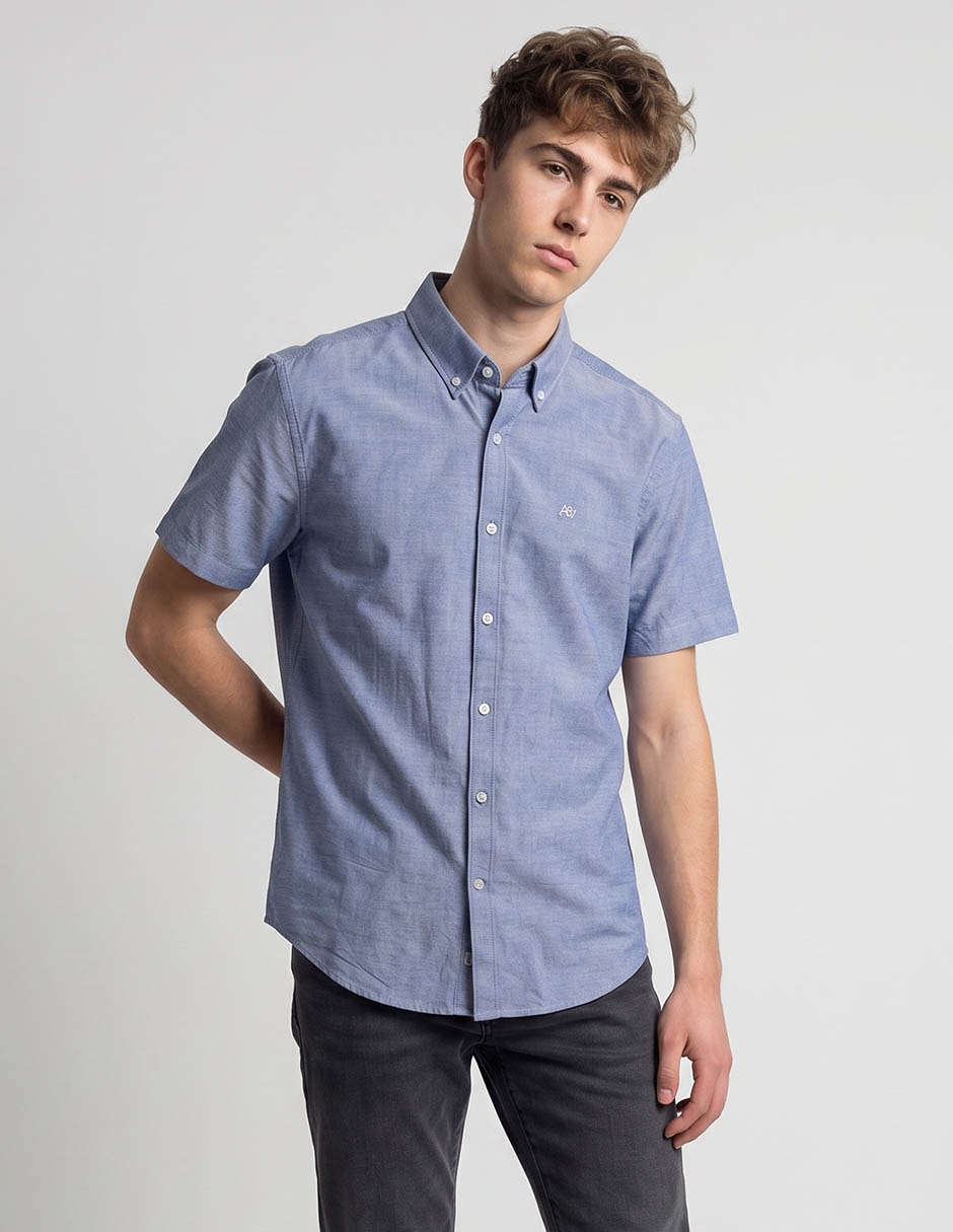 Camisa casual aŽropostale manga corta para hombre