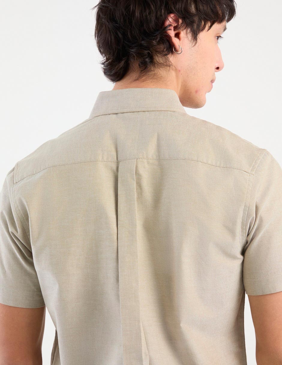 Camisa casual Aéropostale de algodón manga corta para hombre