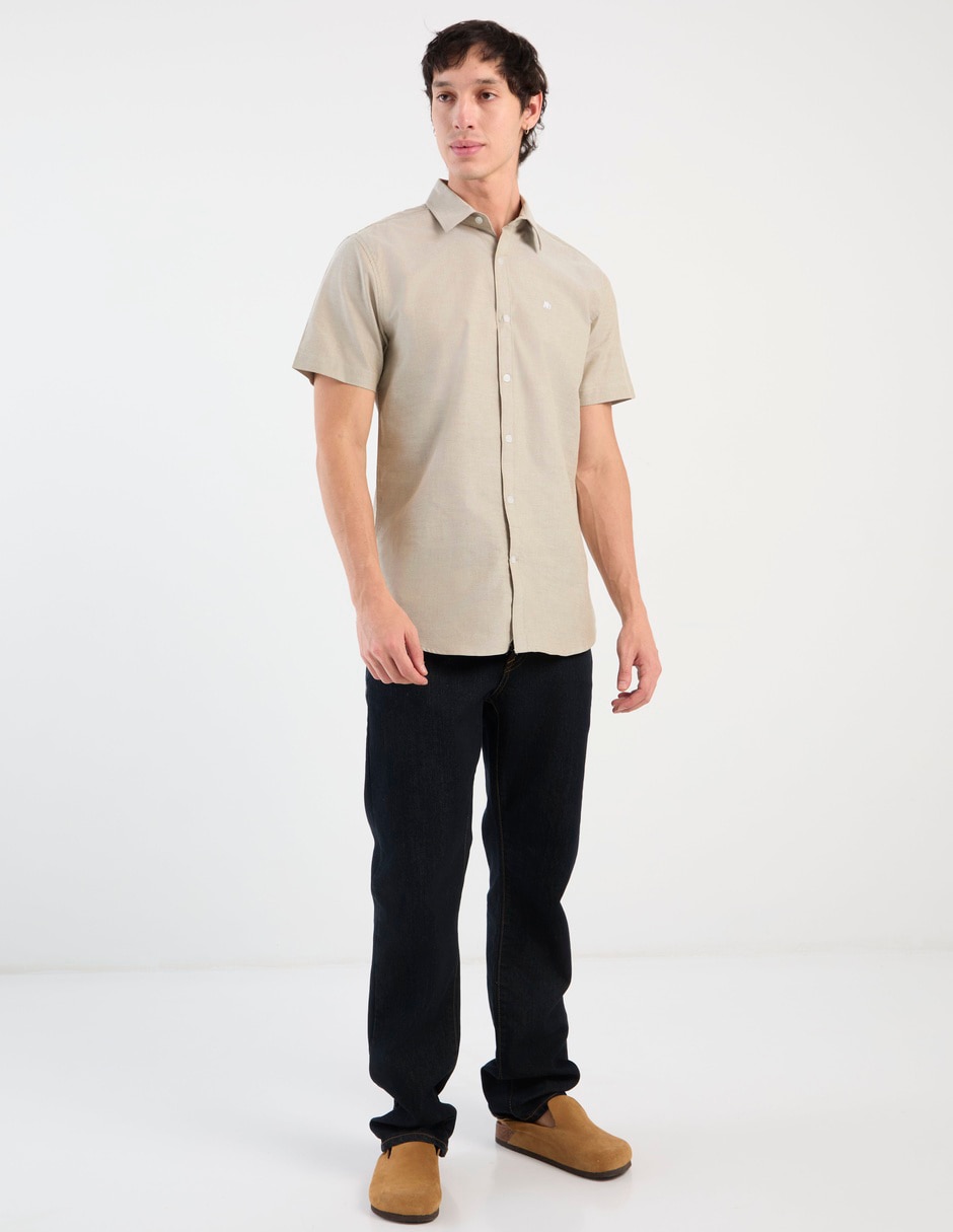Camisa casual Aéropostale de algodón manga corta para hombre