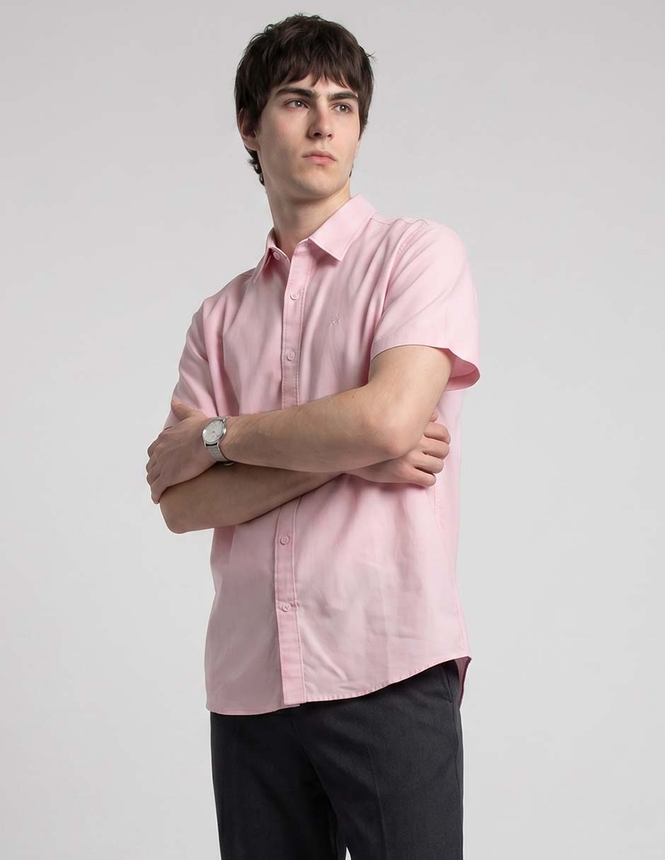 Camisa casual de algodón manga corta para hombre Camisa casual de algodón manga corta para hombre