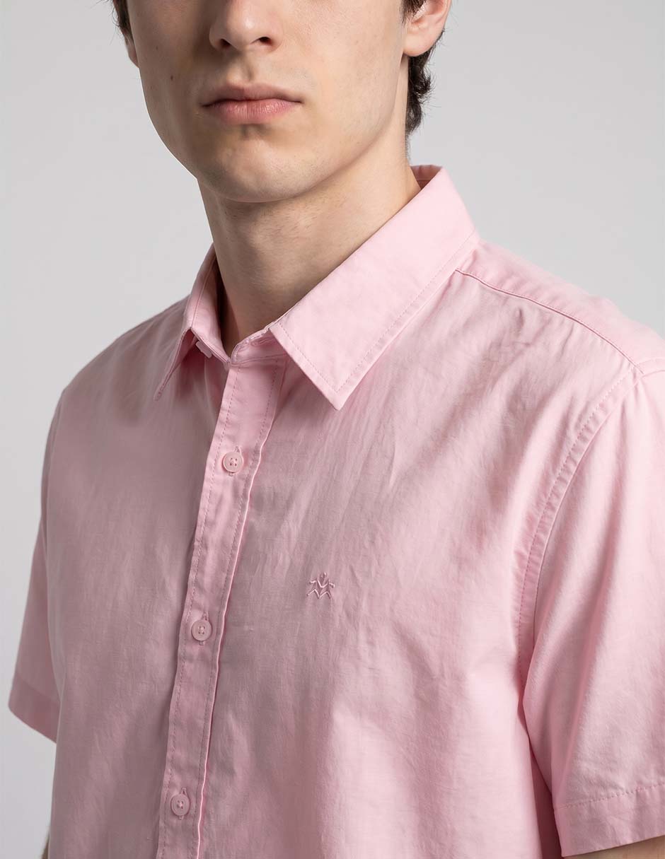 Camisa casual de algodón manga corta para hombre 3