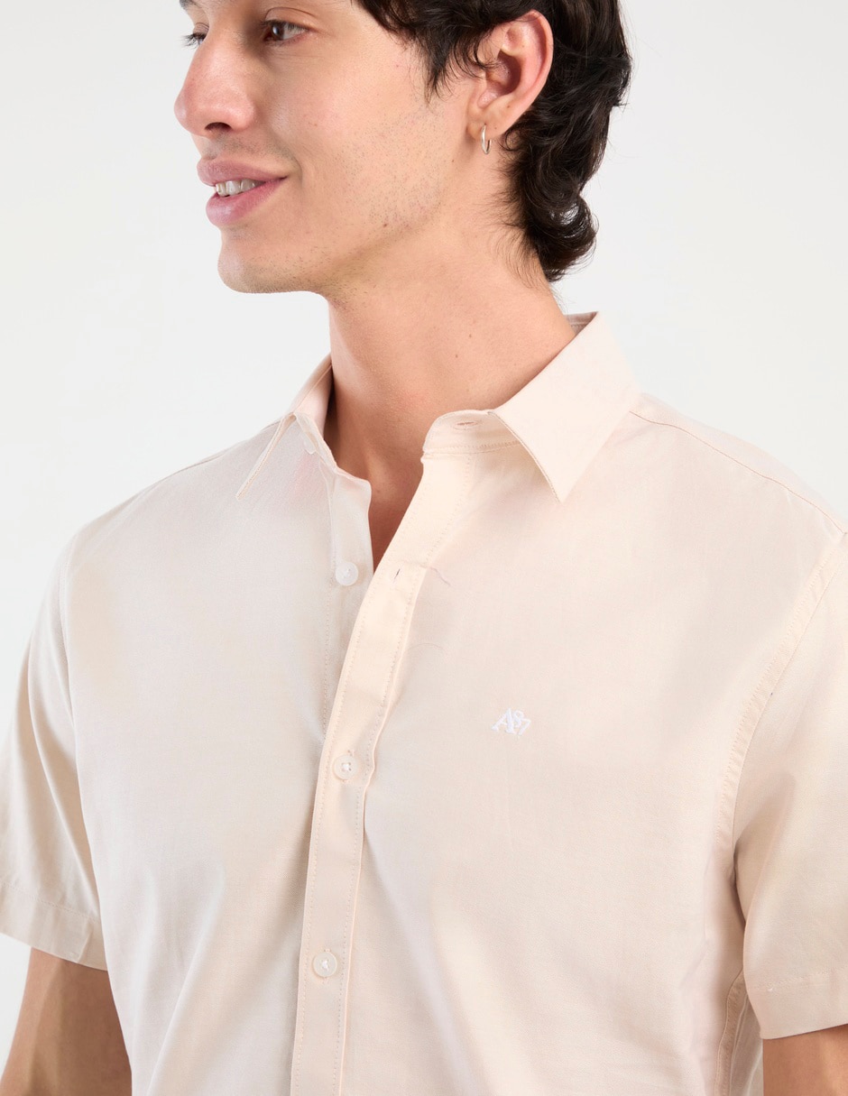 Camisa casual manga corta para hombre 4