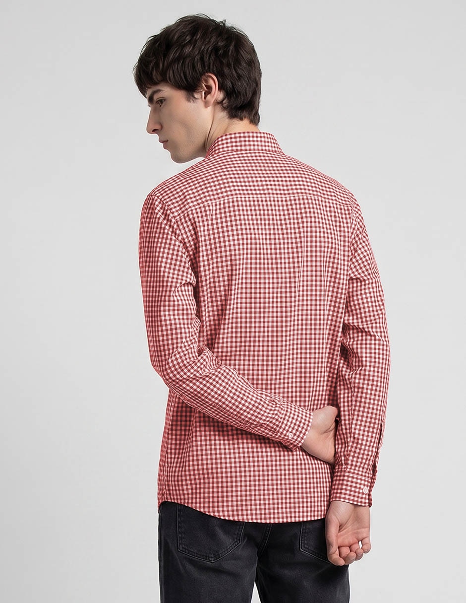 Camisa casual manga larga para hombre 2