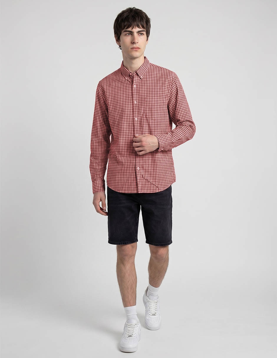 Camisa casual manga larga para hombre 3