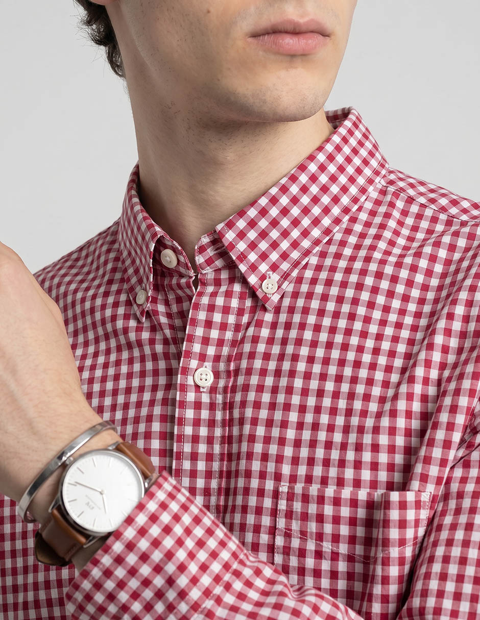 Camisa casual manga larga para hombre 4