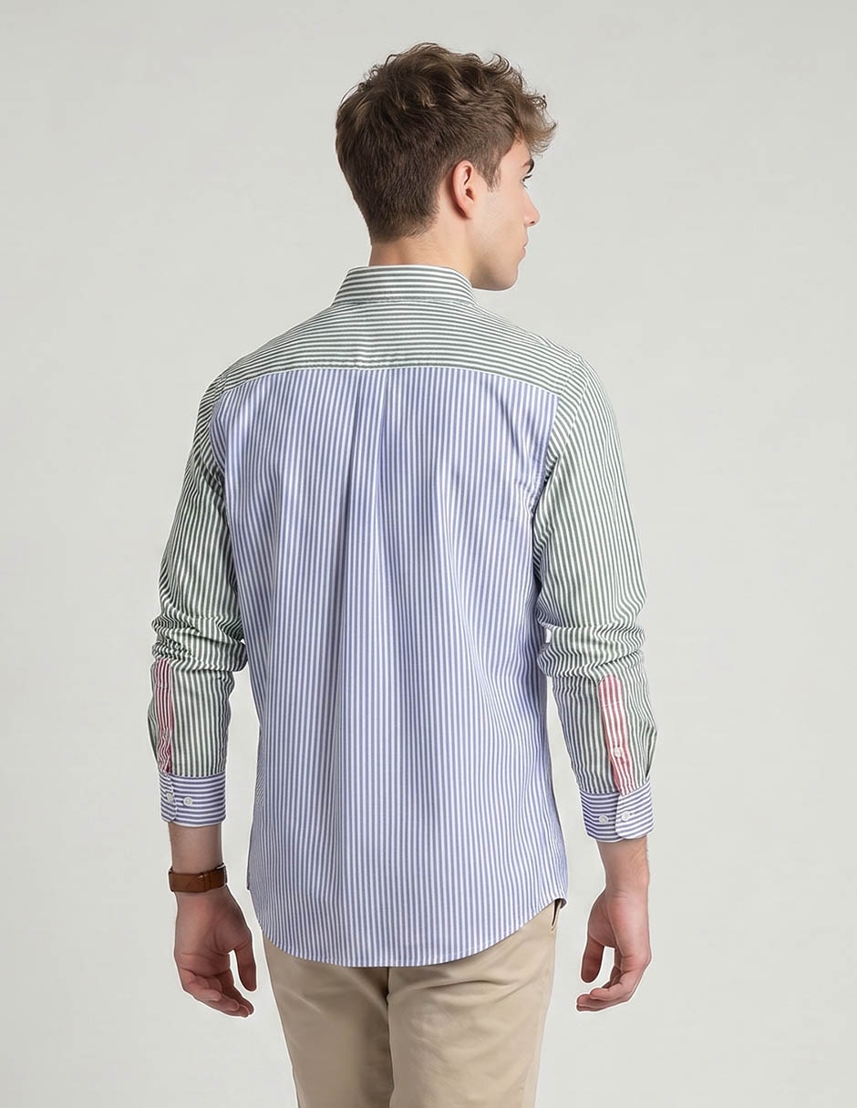 Camisa Casual Aéropostale Manga Larga Para Hombre