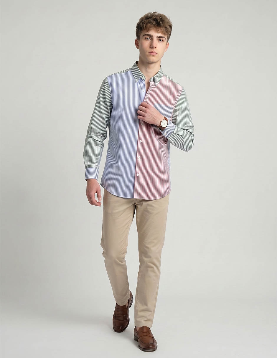 Camisa Casual Aéropostale Manga Larga Para Hombre