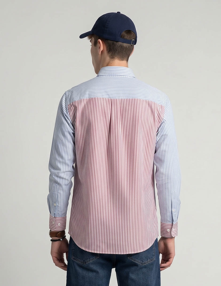Camisa casual manga larga para hombre 2