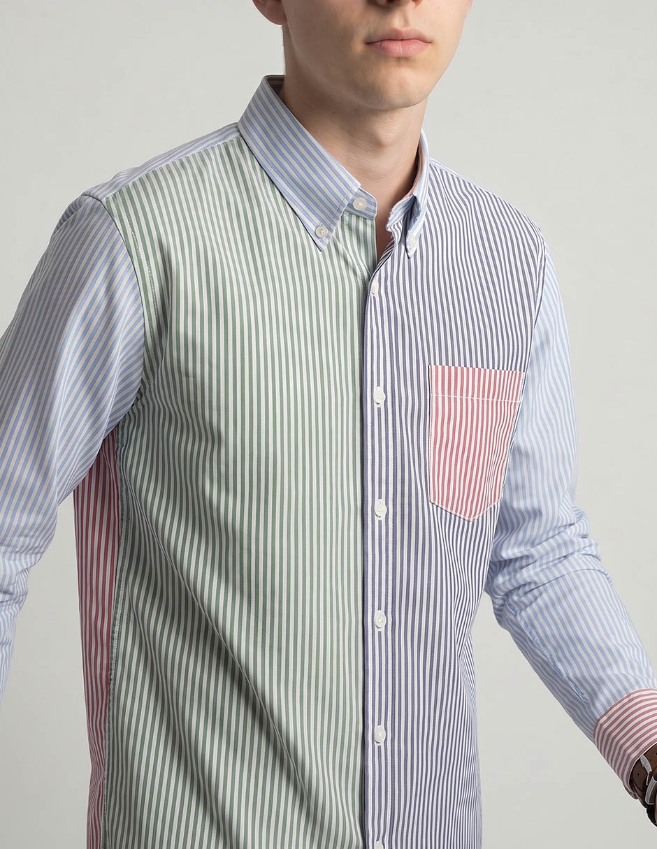 Camisa casual manga larga para hombre 3