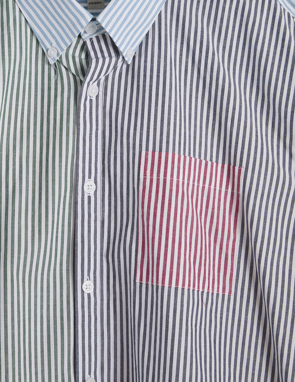 Camisa casual manga larga para hombre 4