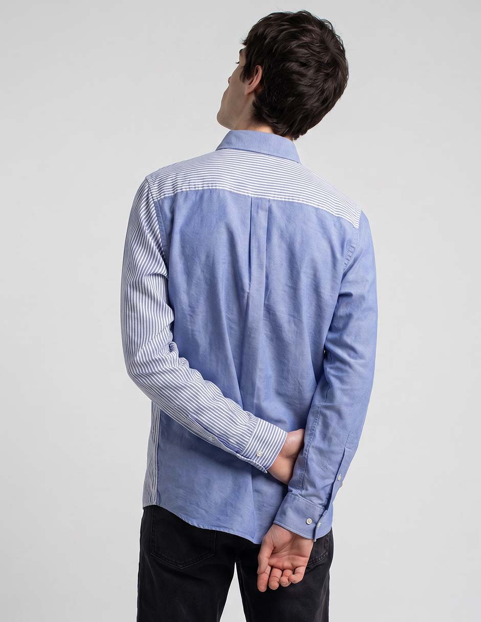 Camisa casual de algodón manga larga para hombre 2