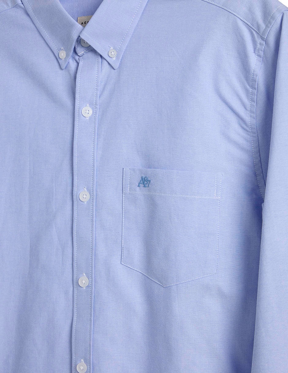 Camisa Casual Aéropostale De Algodón Manga Larga Para Hombre