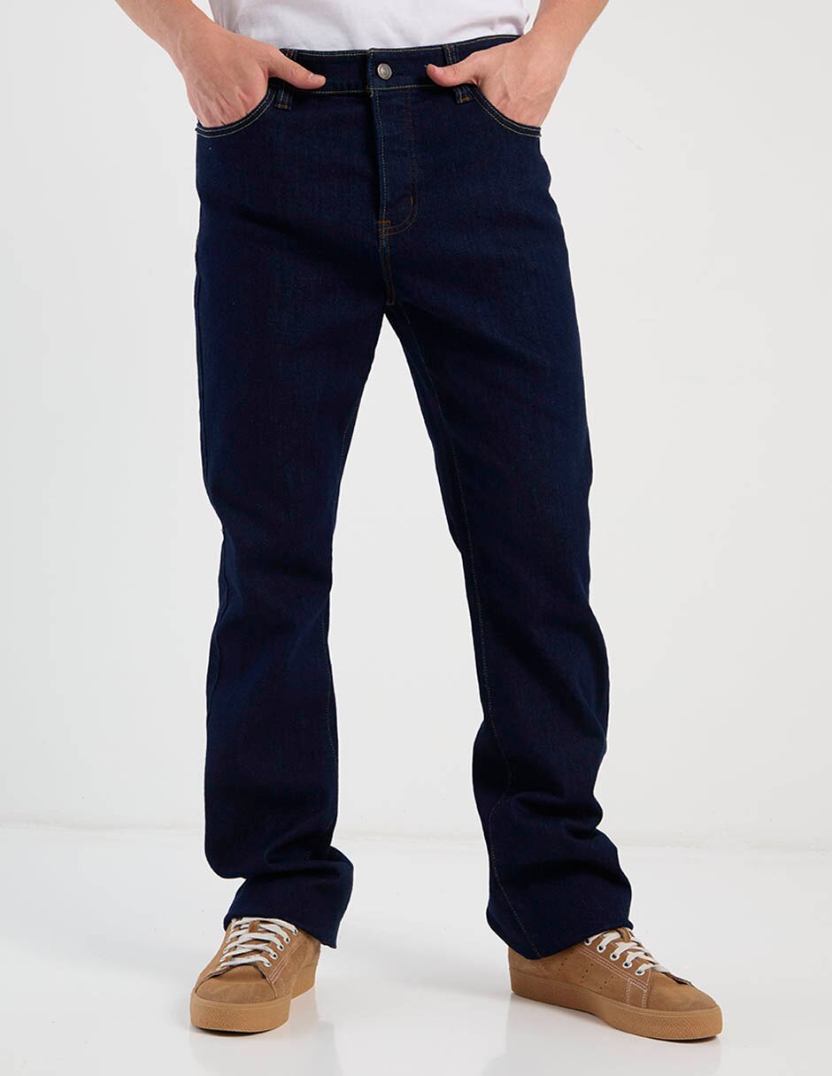 Jeans bota lavado obscuro para hombre Jeans bota lavado obscuro para hombre