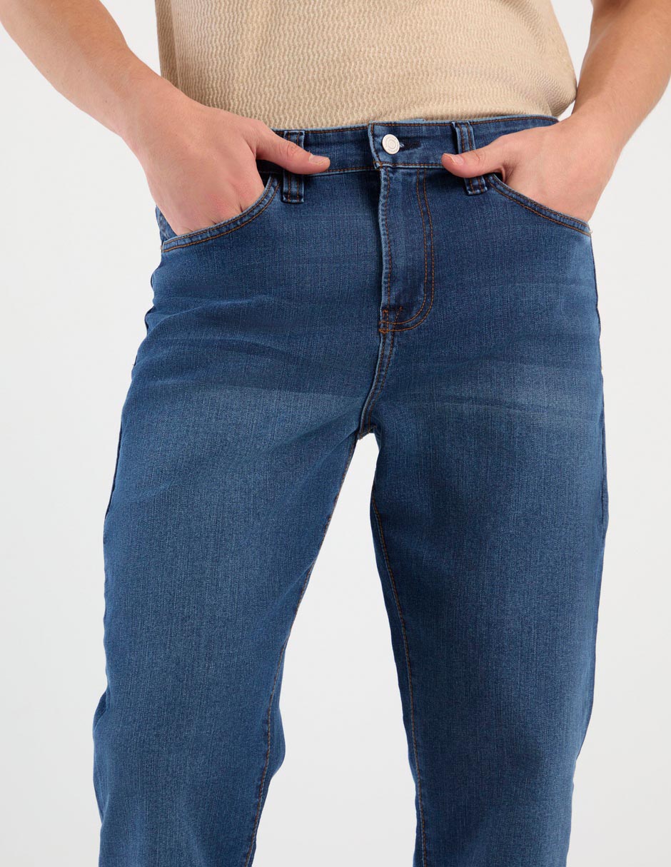 Jeans straight Aero lavado medio para hombre