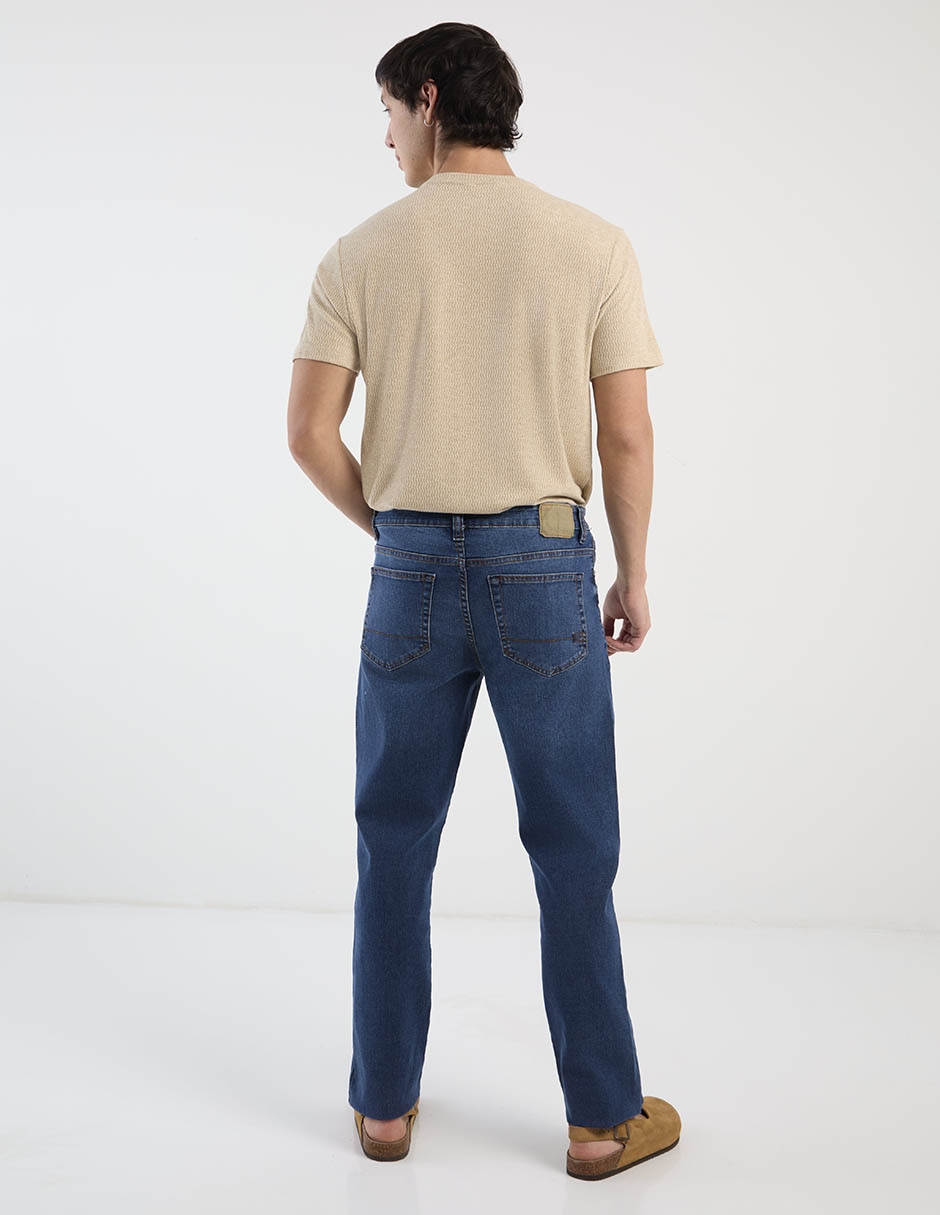Jeans straight Aero lavado medio para hombre