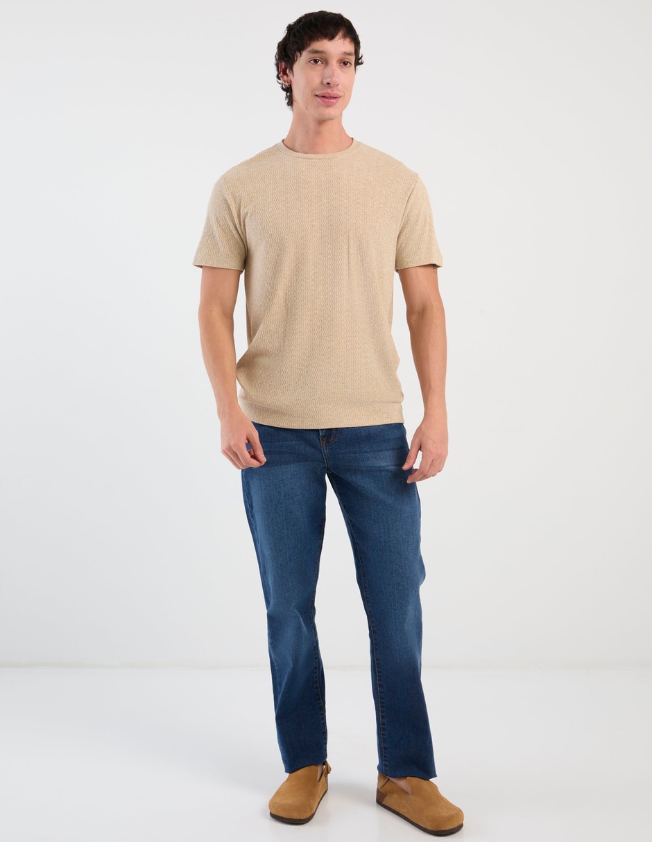 Jeans straight lavado medio para hombre 2