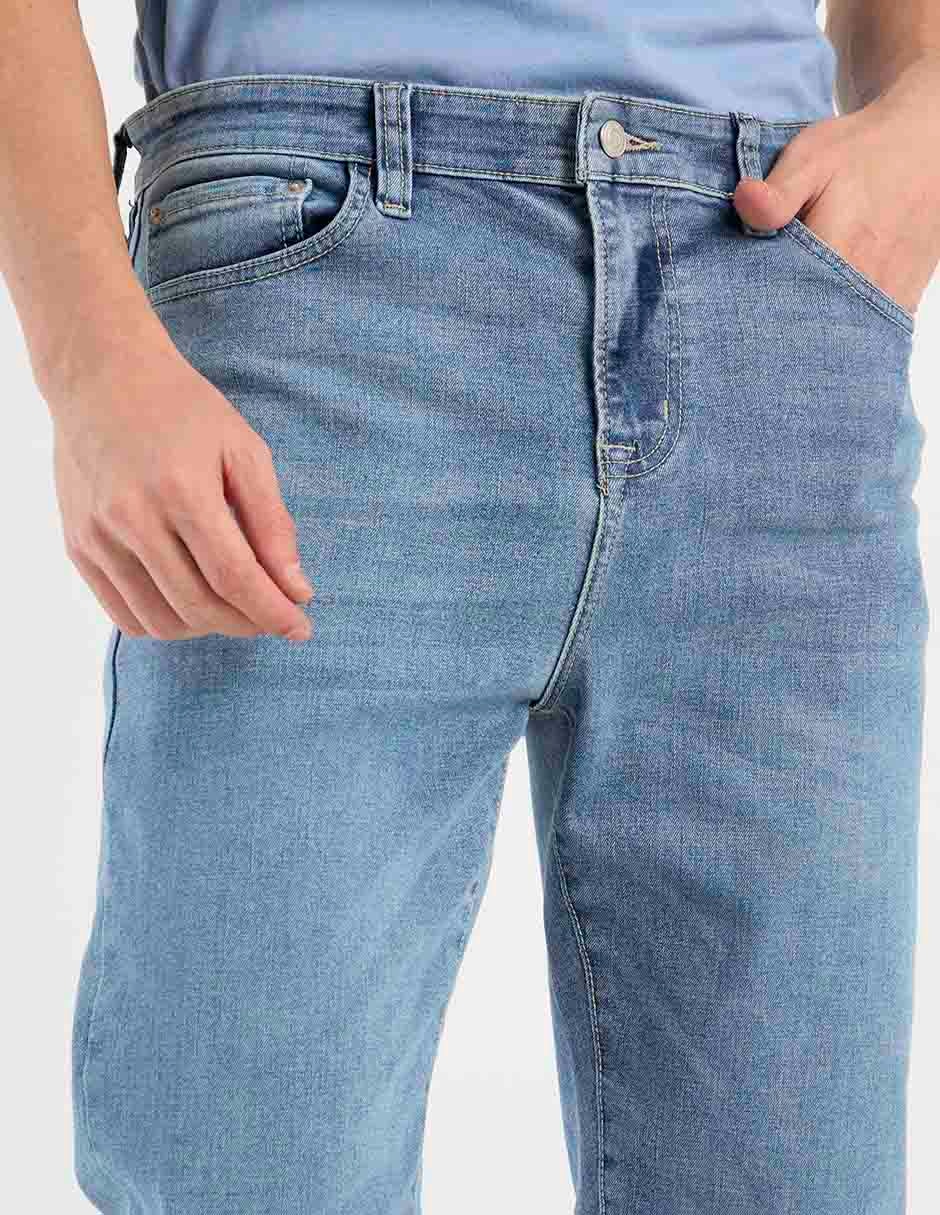Jeans bota deslavado para hombre 4