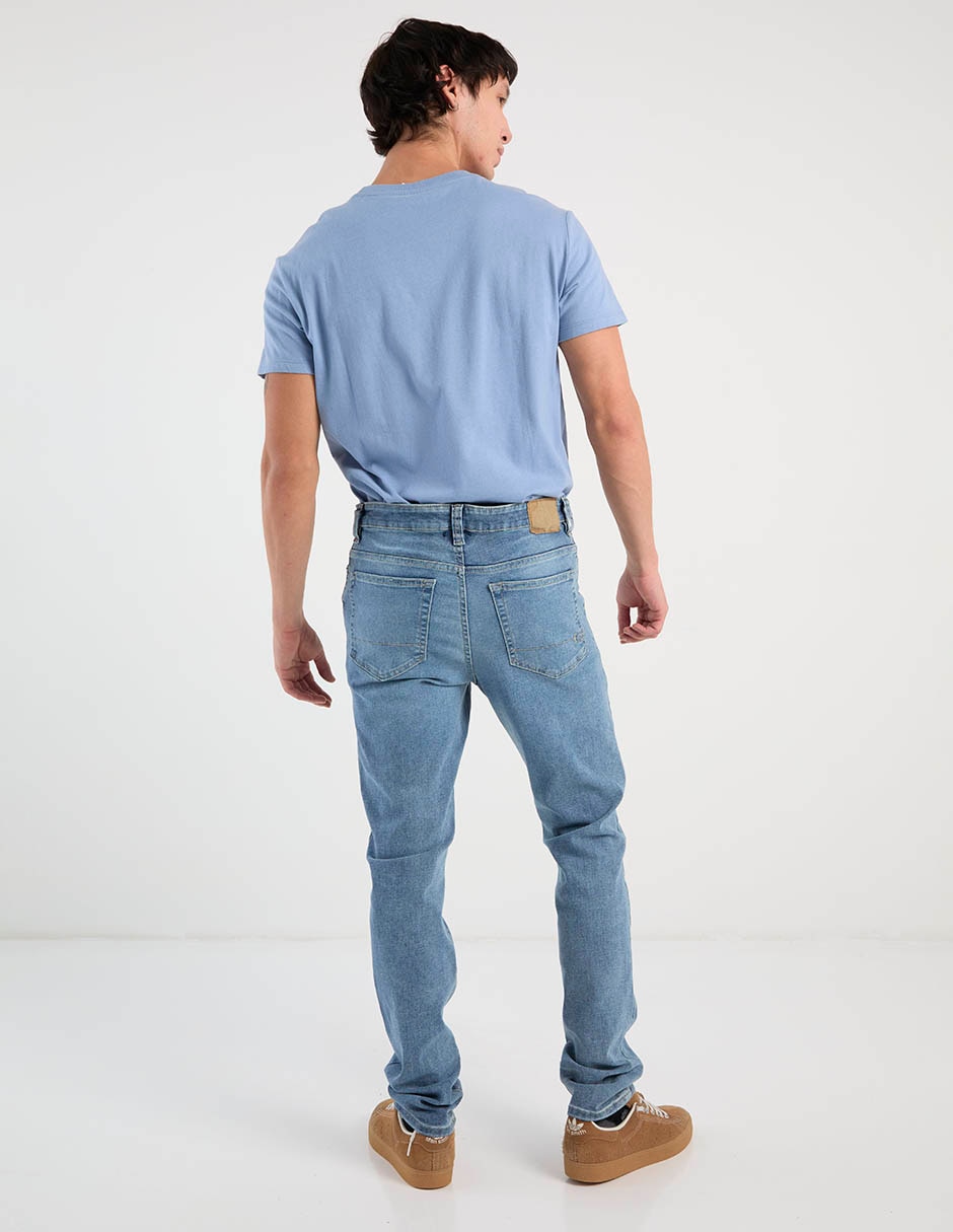 Jeans bota deslavado para hombre 6