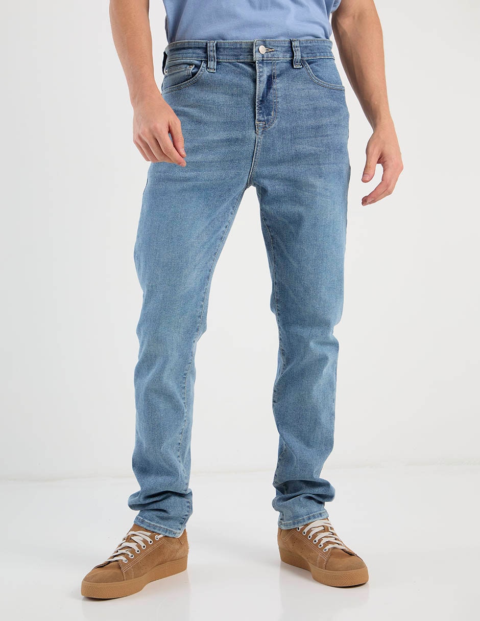 Jeans bota deslavado para hombre