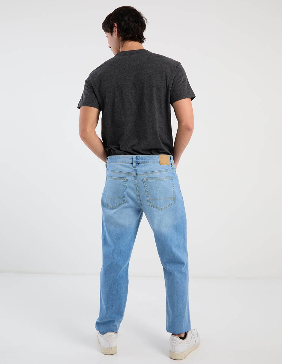 Jeans straight Aero lavado claro para hombre