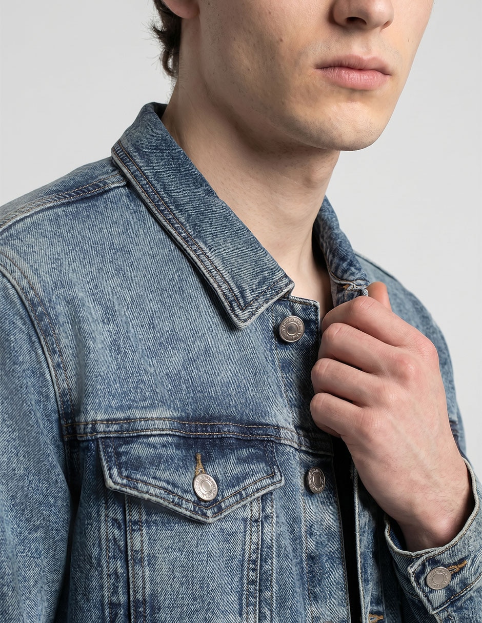 Chamarra aéropostale de mezclilla para hombre