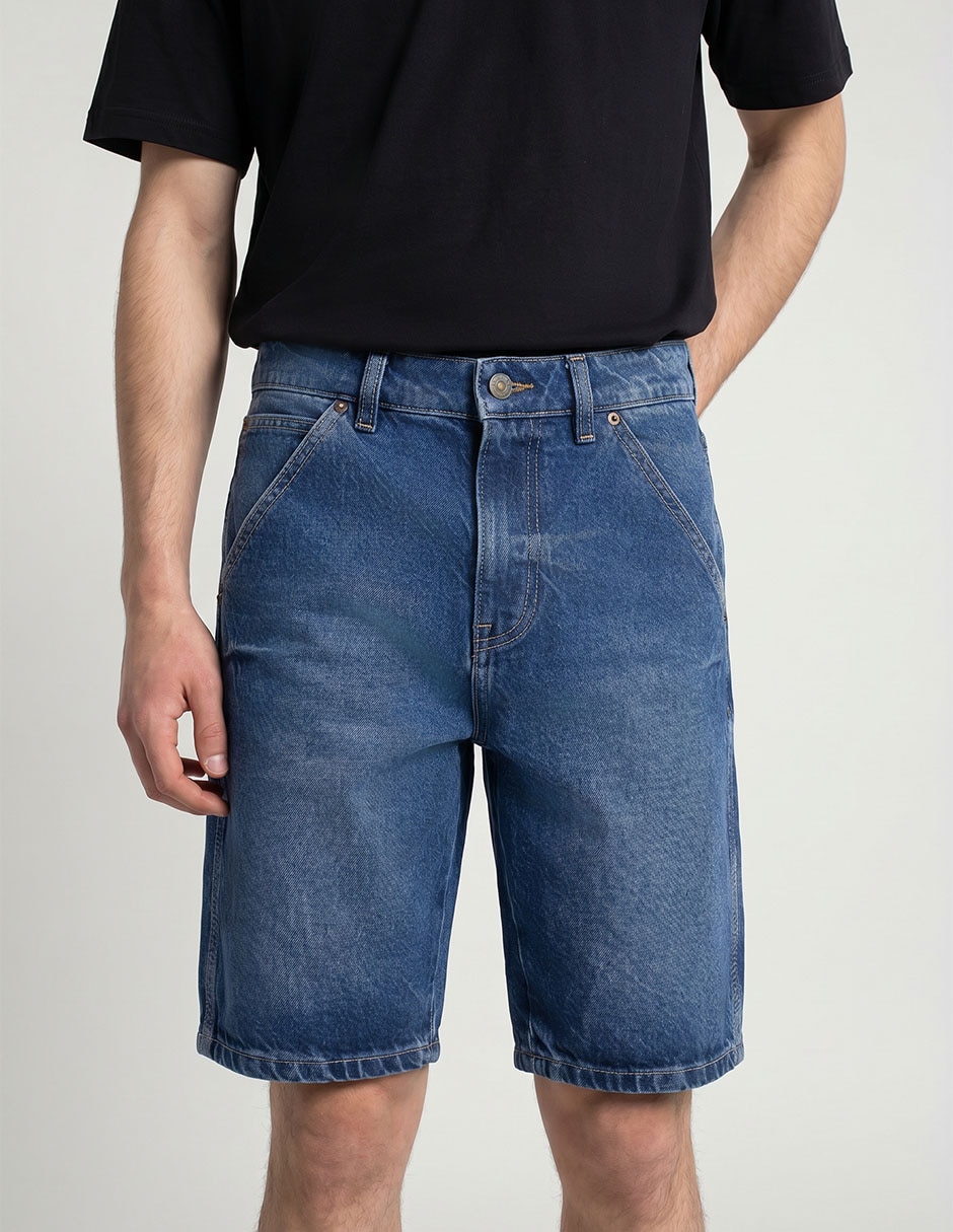 Bermuda aéropostale de mezclilla para hombre
