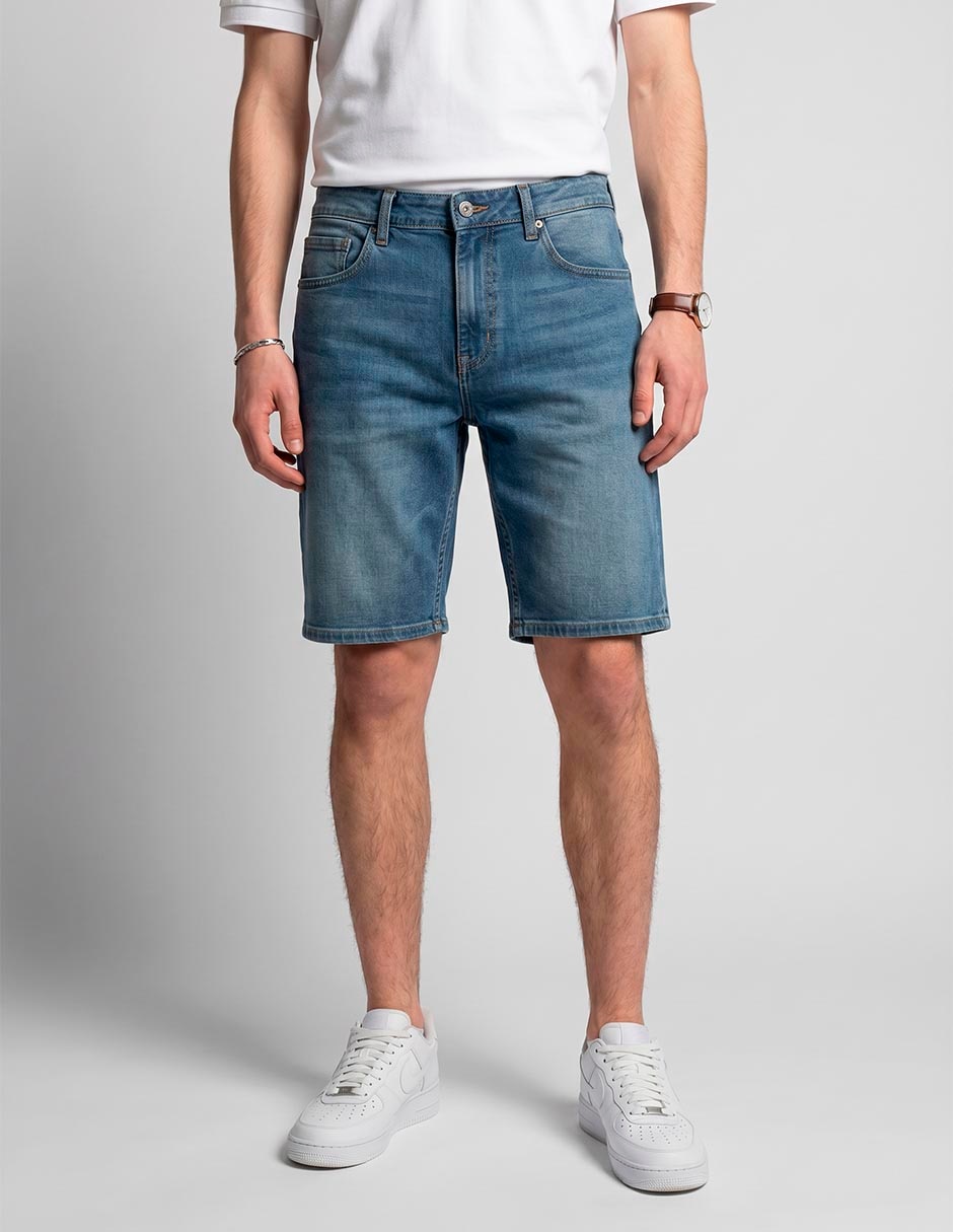 Bermuda De Mezclilla Para Hombre