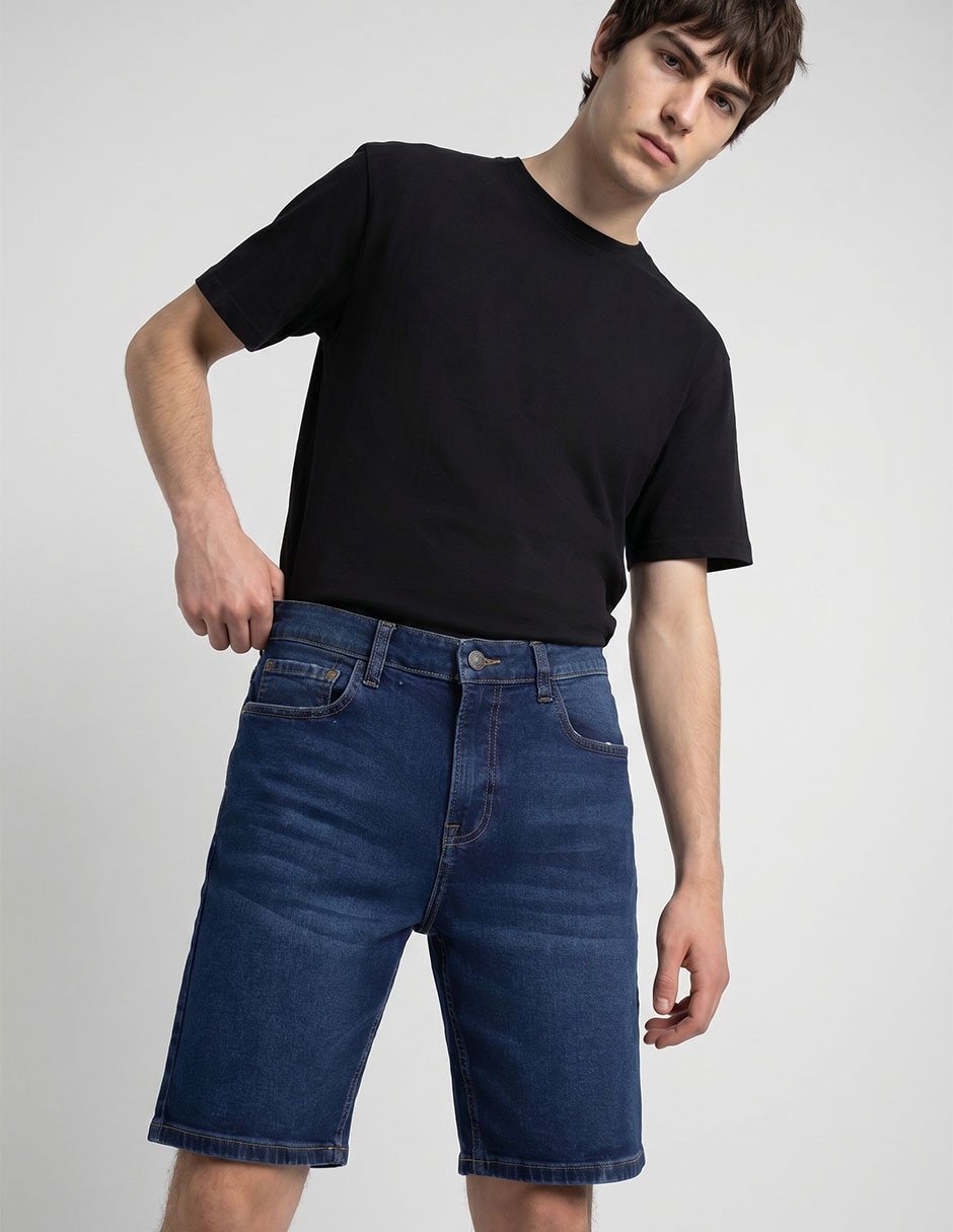 Bermuda Aeropostale de mezclilla para hombre