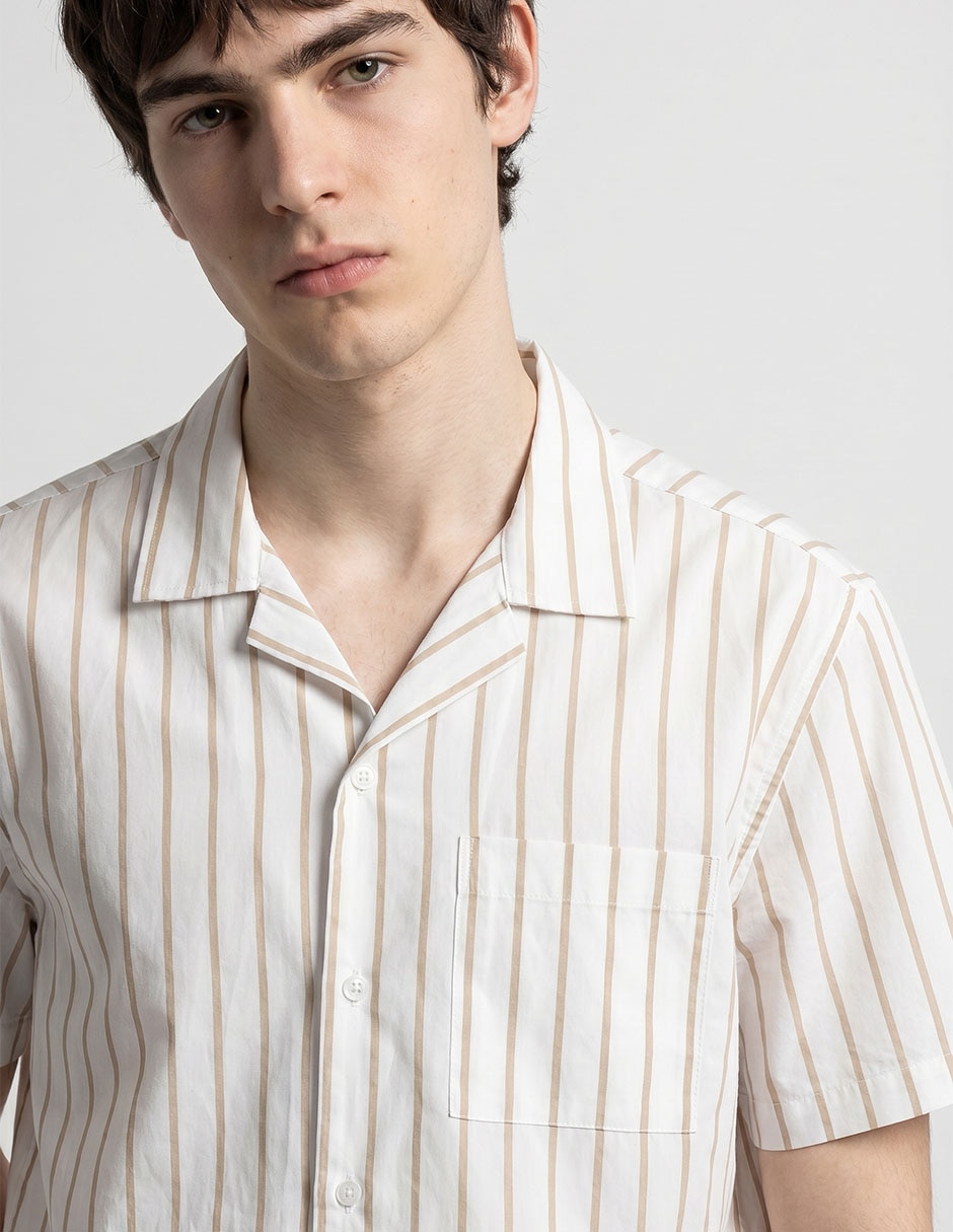 Camisa casual Aéropostale de algodón manga corta para hombre