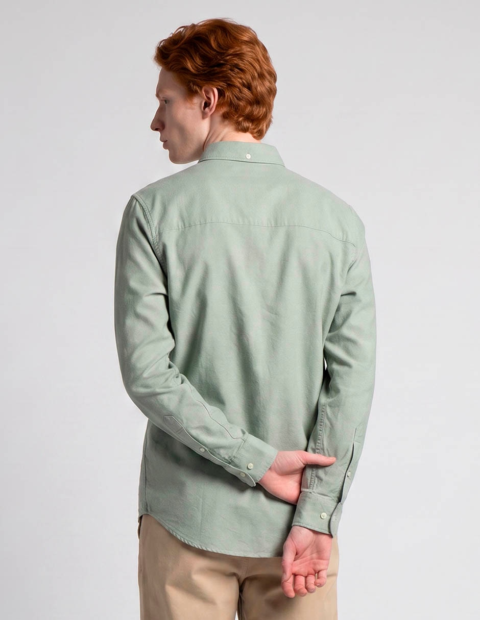 Camisa casual de algodón manga larga para hombre 3