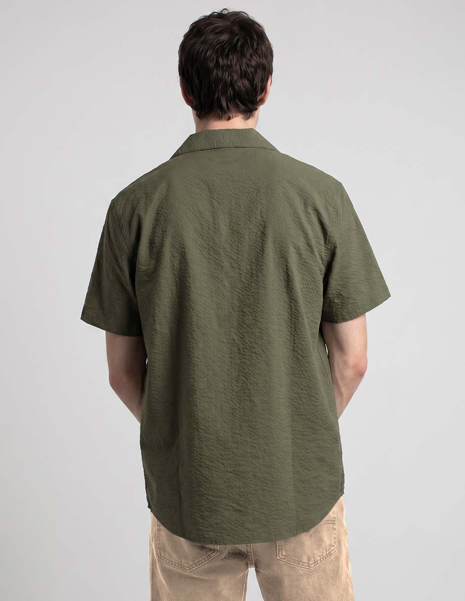 Camisa casual de algodón manga corta para hombre 2