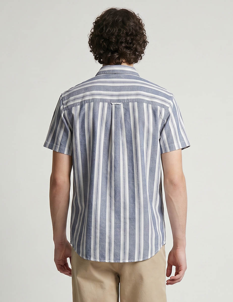 Camisa casual de algodón manga corta para hombre 2