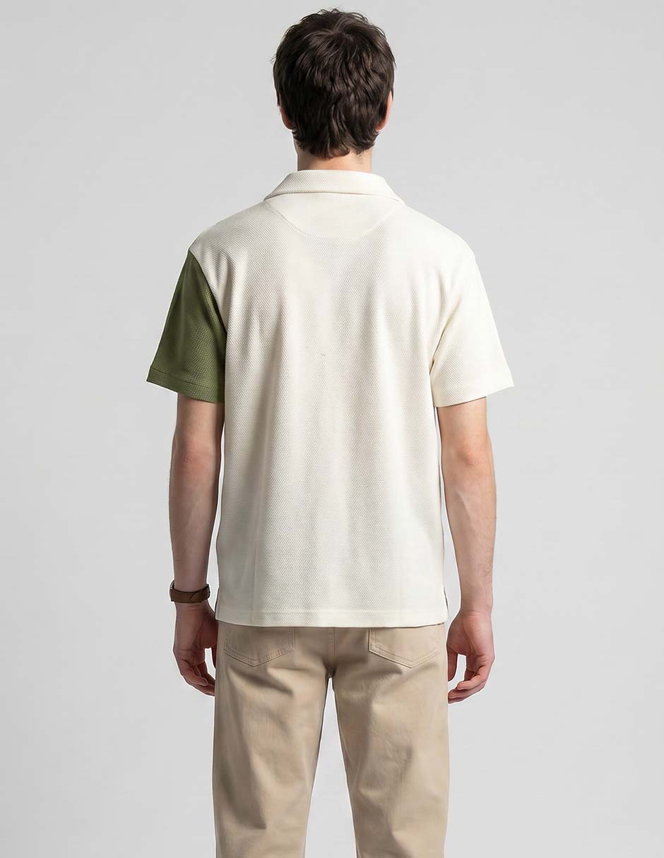 Camisa casual manga corta para hombre