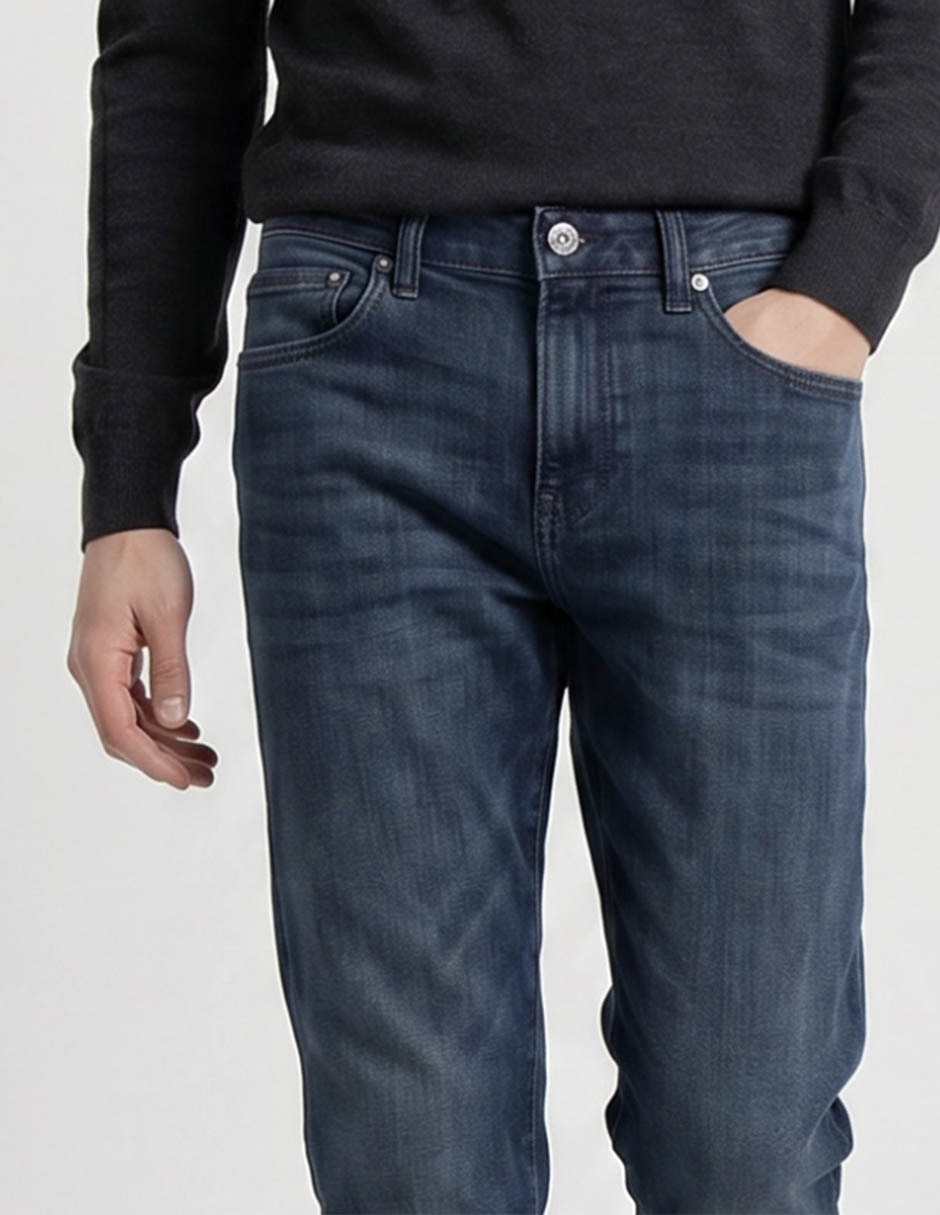 Jeans straight Aero lavado medio para hombre