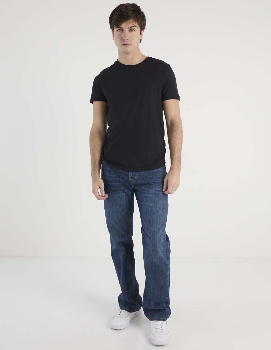 Jeans straight Aéropostale lavado whisker para hombre