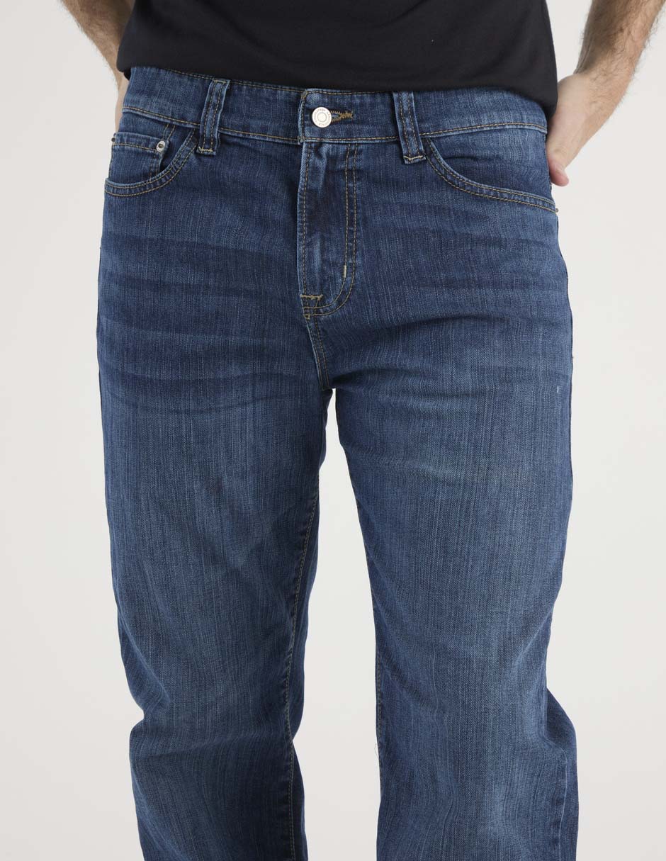 Jeans straight Aéropostale lavado whisker para hombre