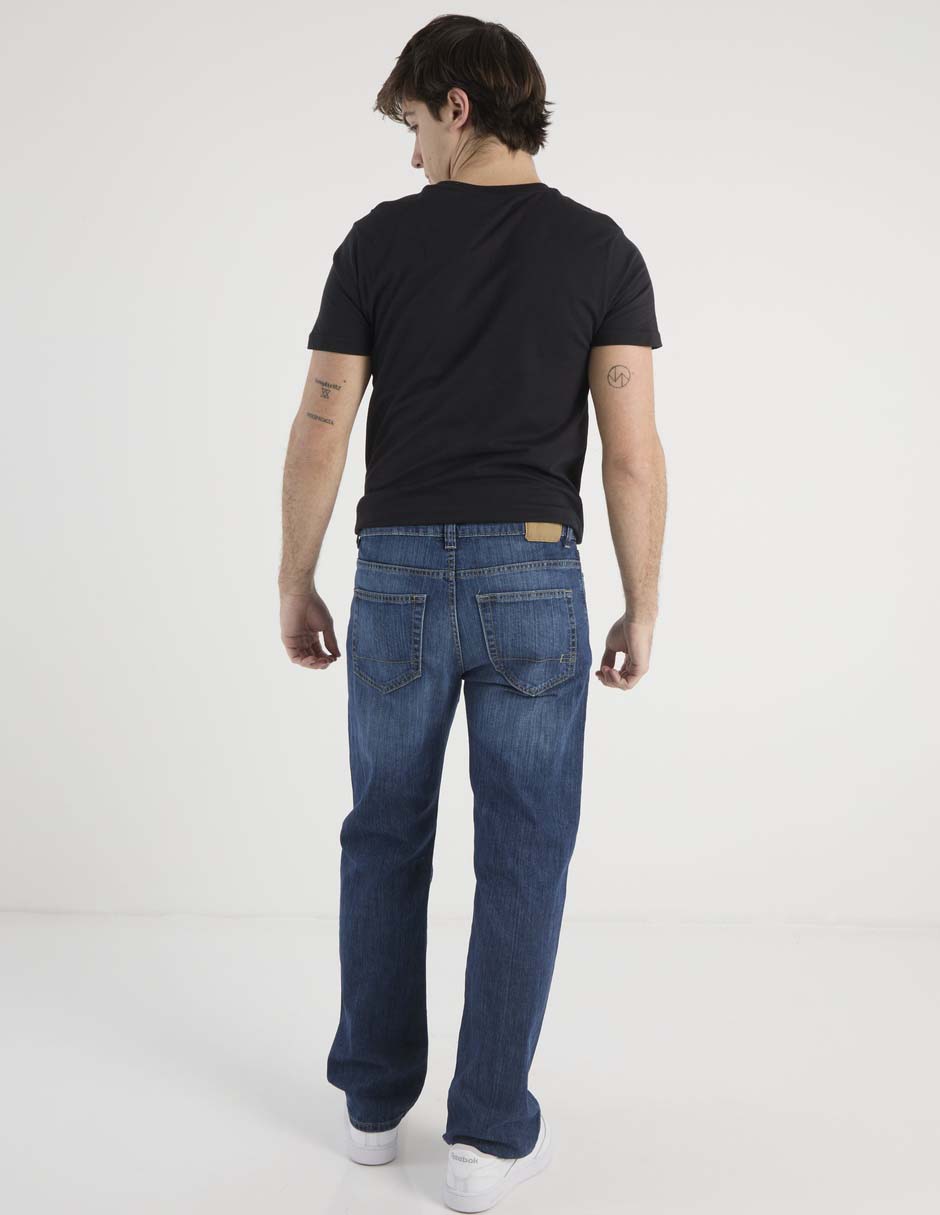 Jeans straight Aéropostale lavado whisker para hombre