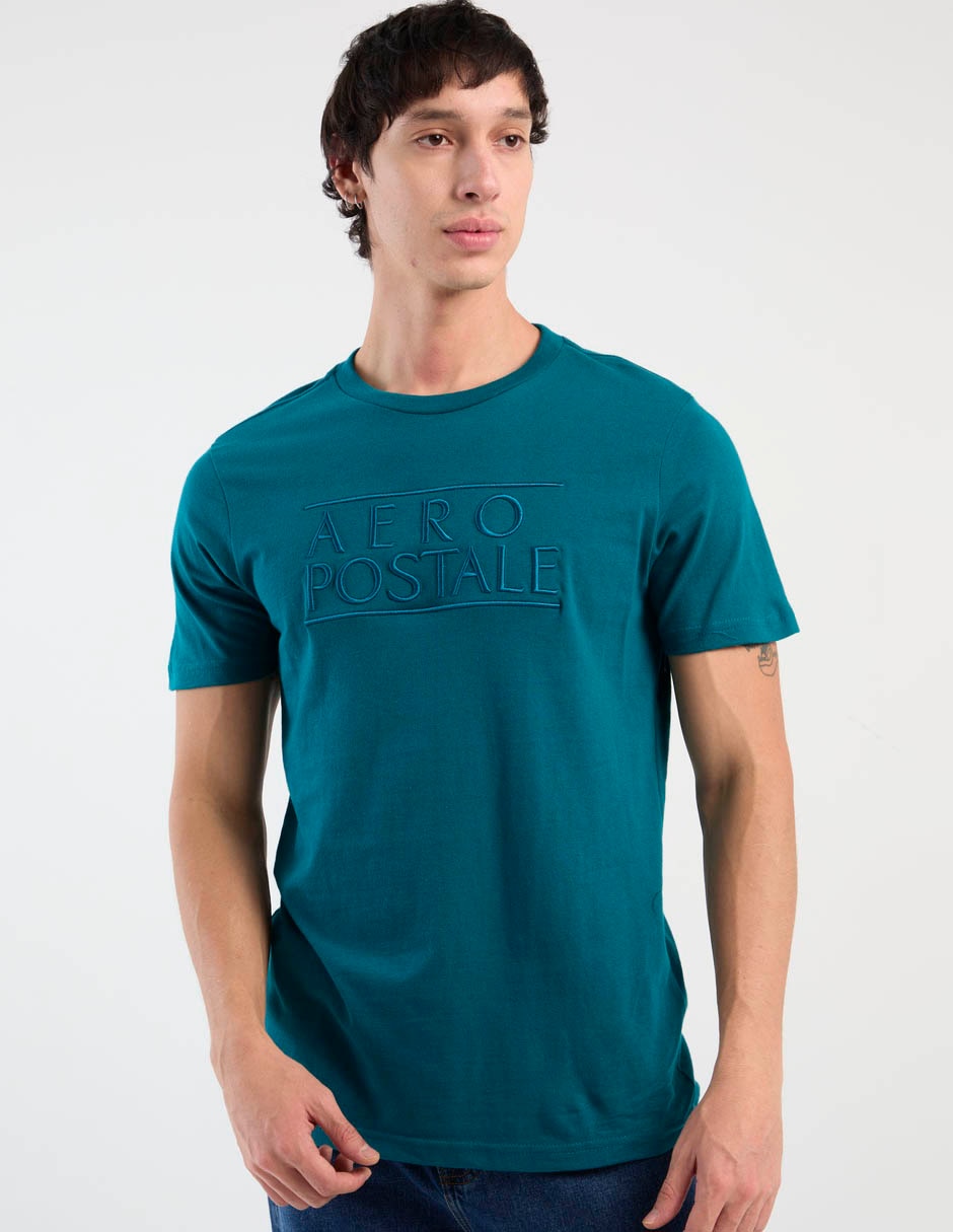 Playera aéropostale cuello redondo para hombre