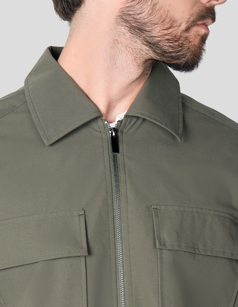 Chamarra casual con bolsillos para hombre 5